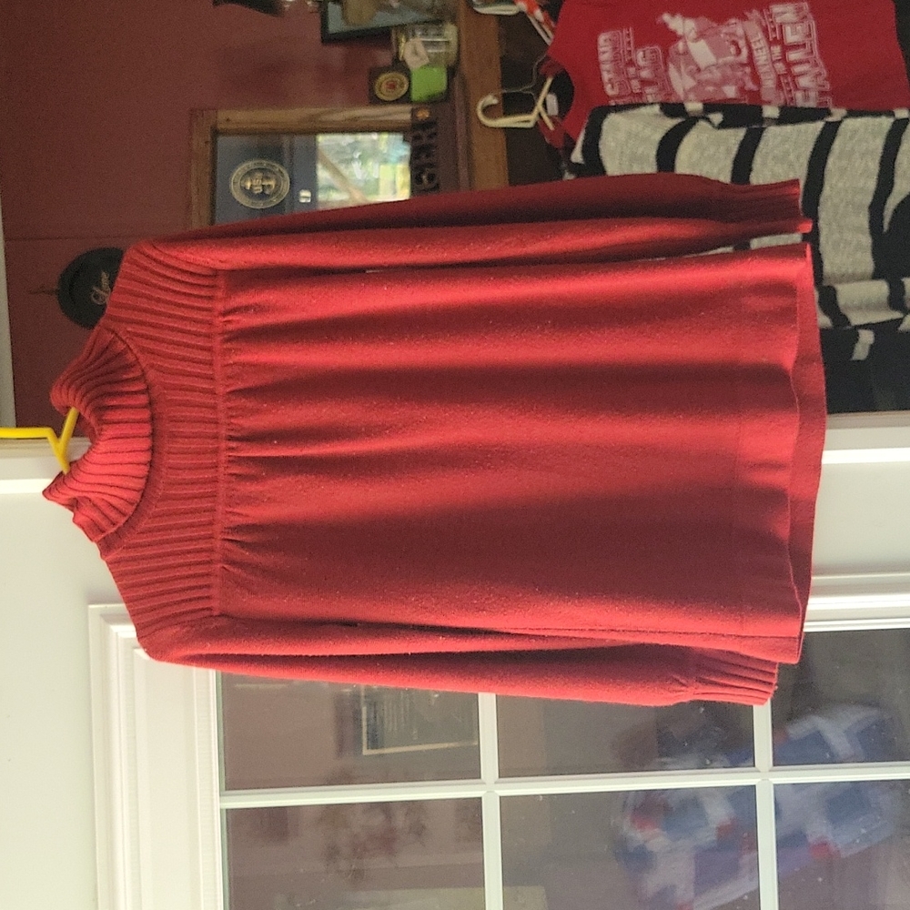 A.N.A turtle neck red size L